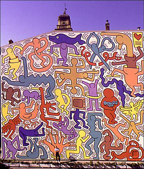 h keith haring pisa mural